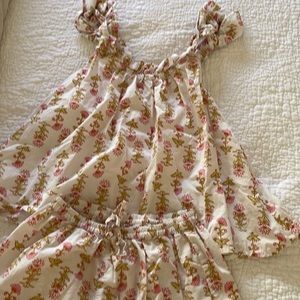 Piyama xs ruffle top pajama set